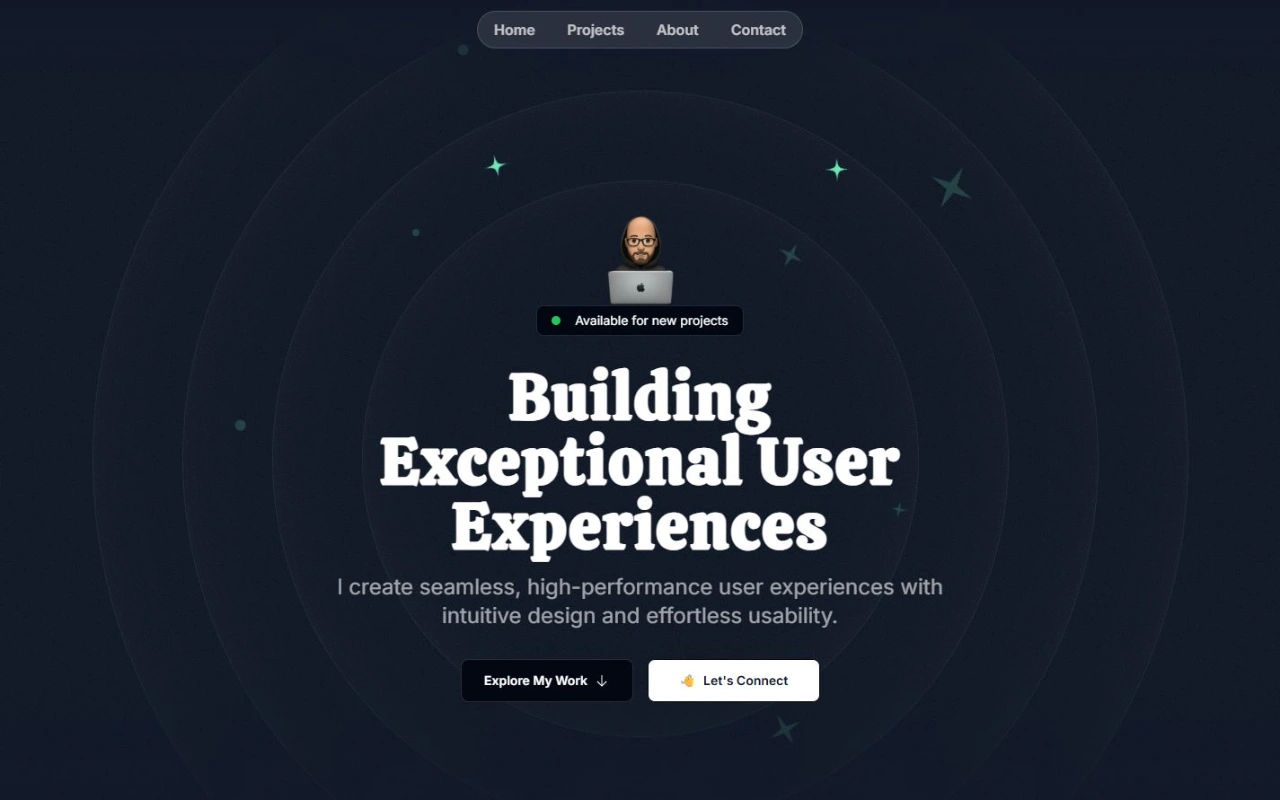 Personal Portfolio — website design